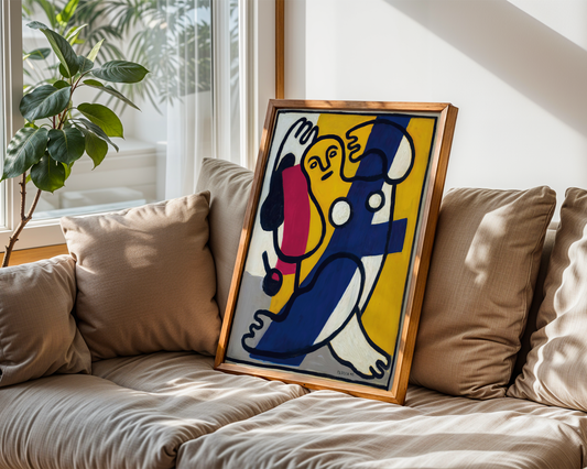 Fernand Léger - Dancer in Yellow and Blue