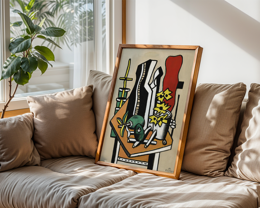 Fernand Léger - Deux Fruits et des Fleurs Jaunes