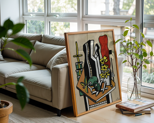 Fernand Léger - Deux Fruits et des Fleurs Jaunes