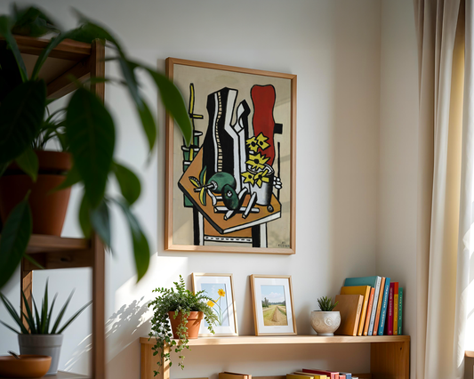 Fernand Léger - Deux Fruits et des Fleurs Jaunes