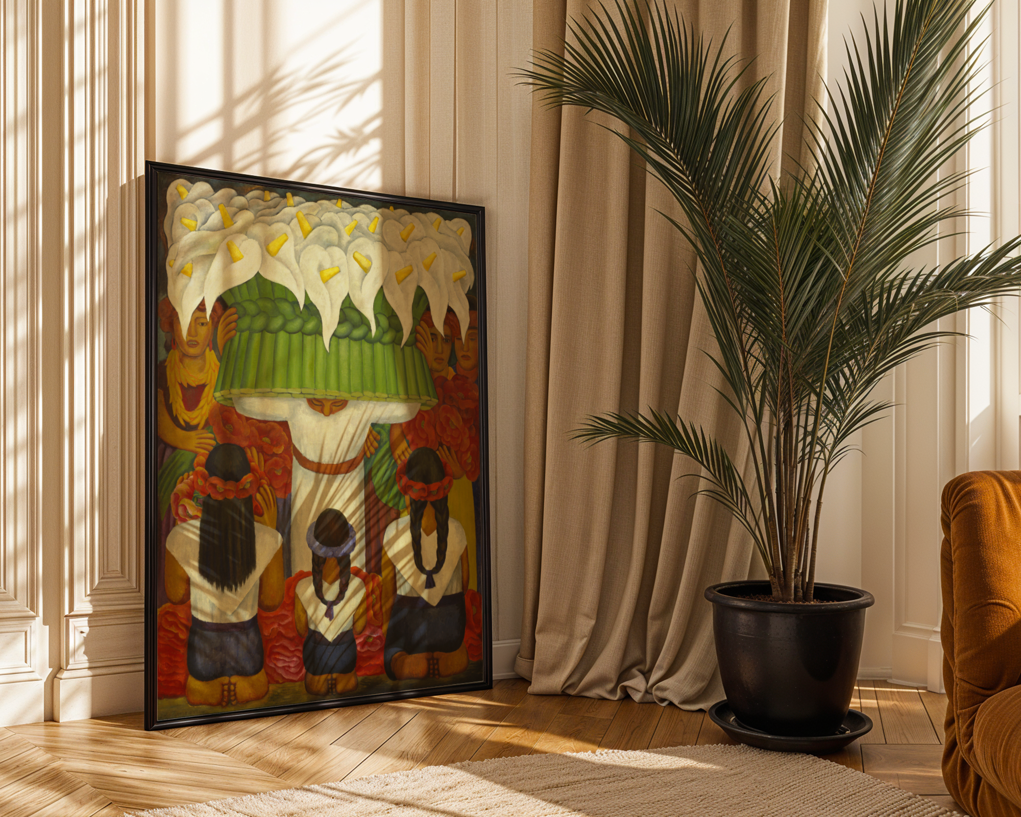 Diego Rivera - Flower Festival: Feast of Santa Anita