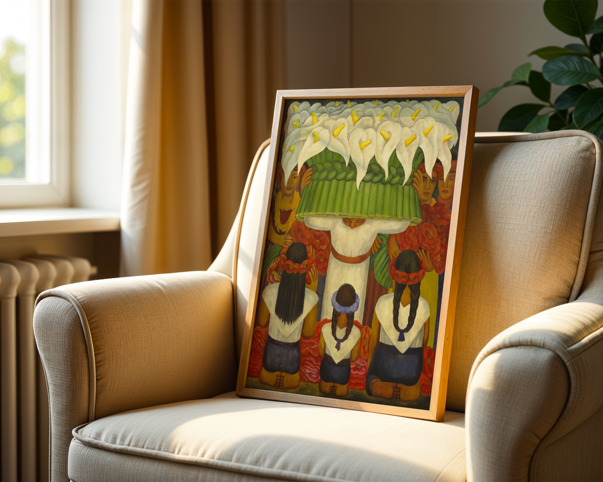 Diego Rivera - Flower Festival: Feast of Santa Anita
