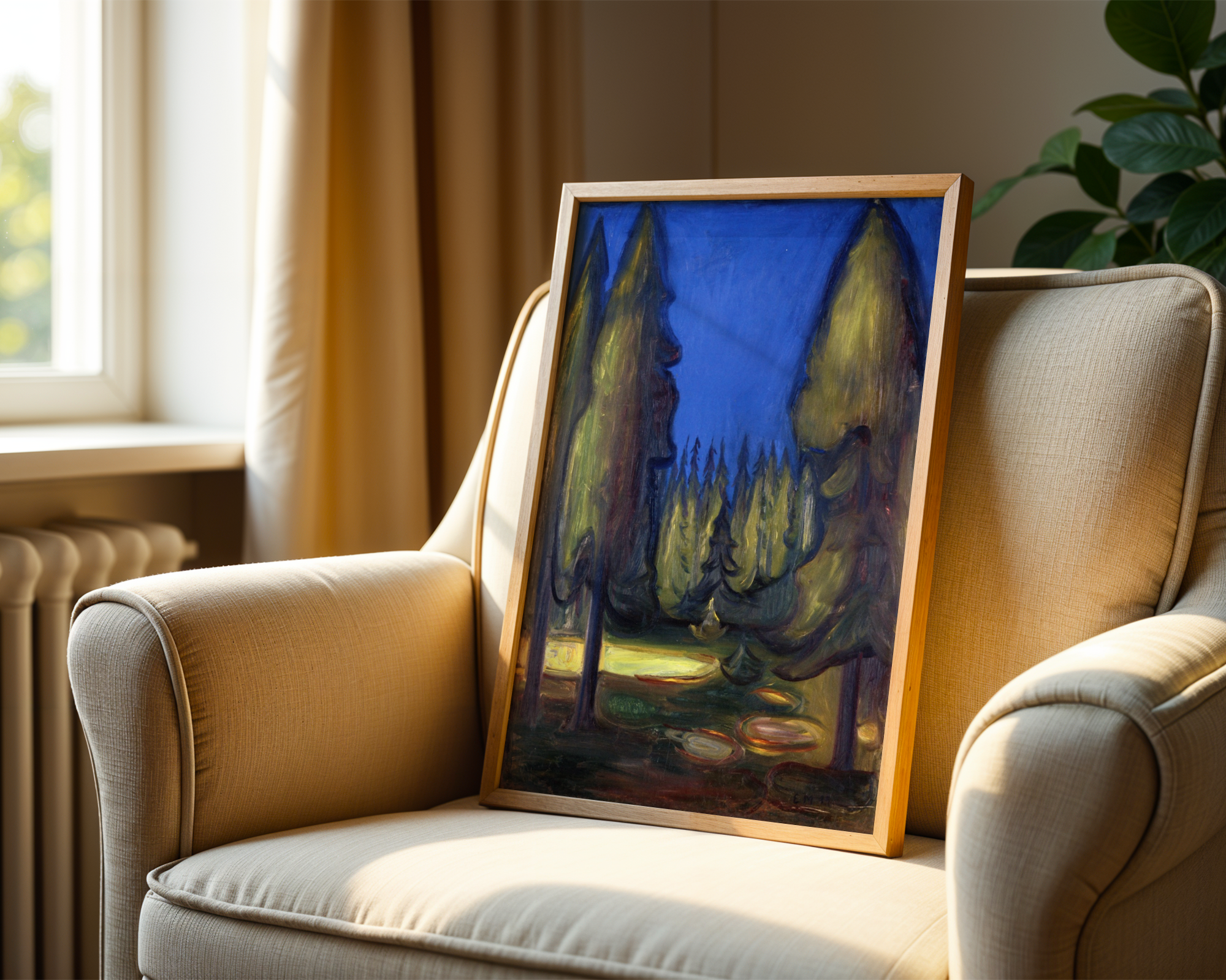 Edvard Munch - Dark Spruce Forest