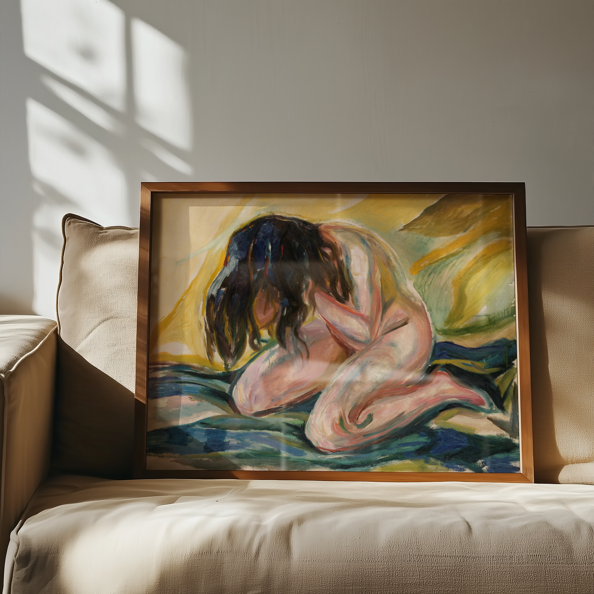 Edvard Munch - Gråtende naken kvinne