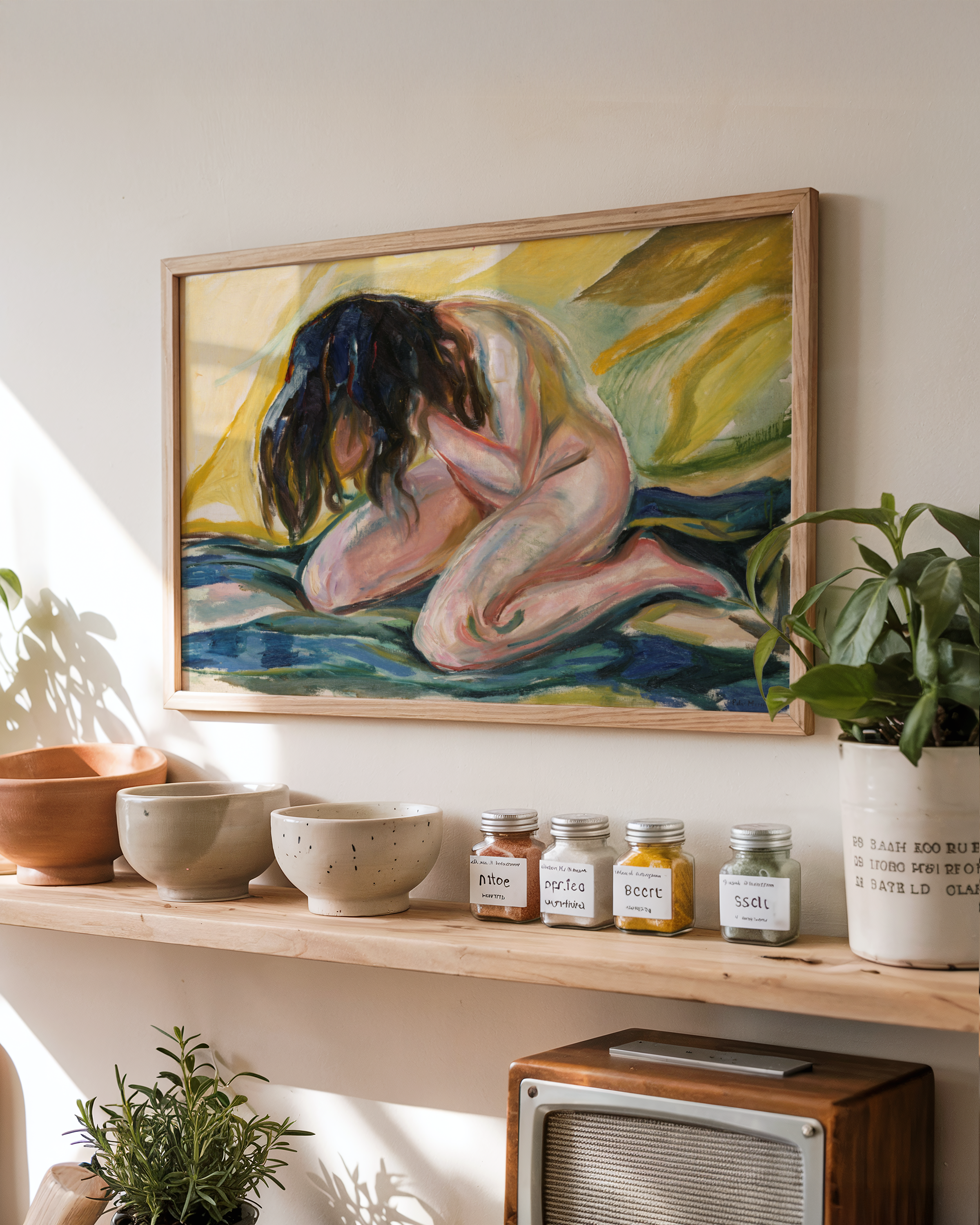 Edvard Munch - Gråtende naken kvinne