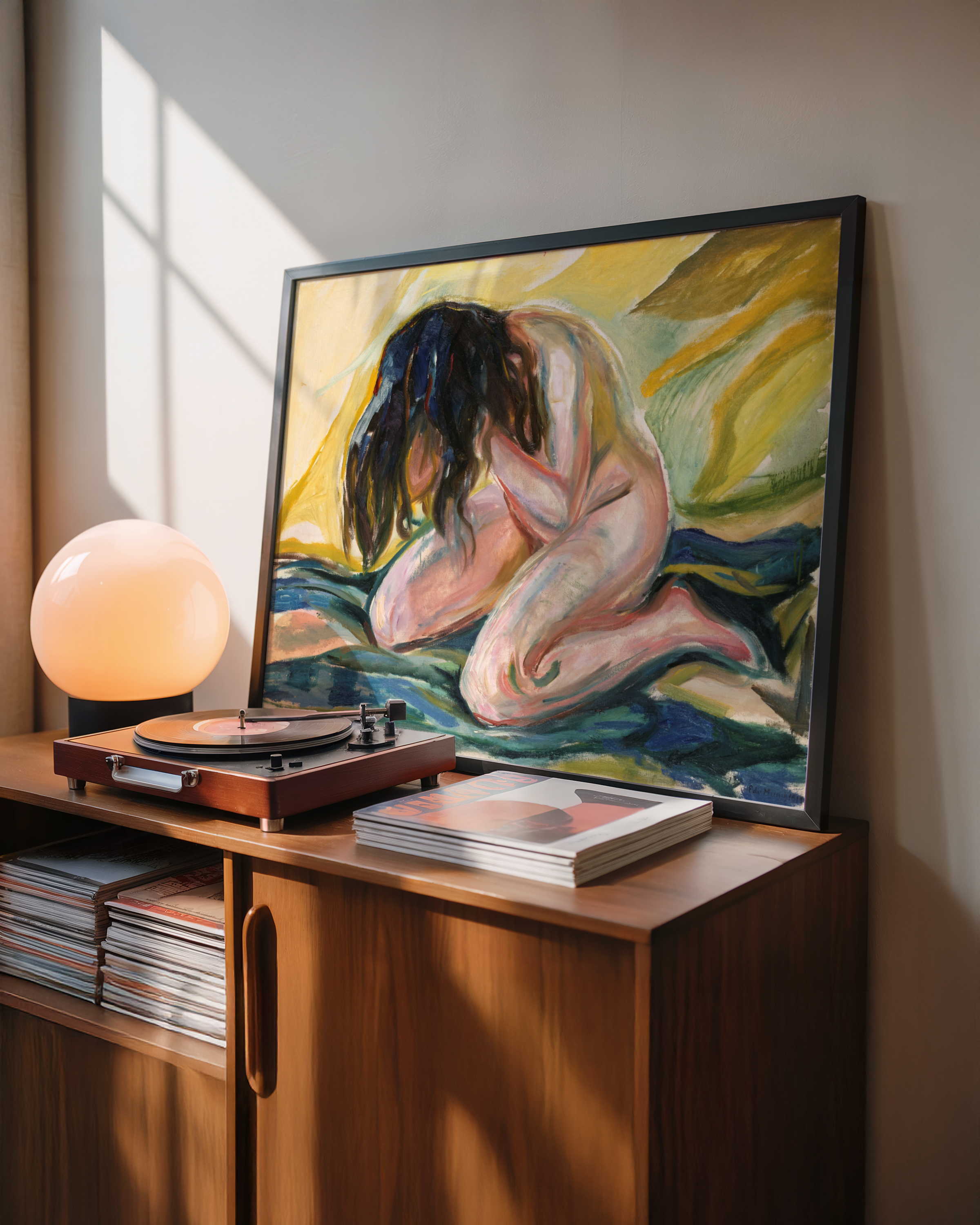 Edvard Munch - Gråtende naken kvinne
