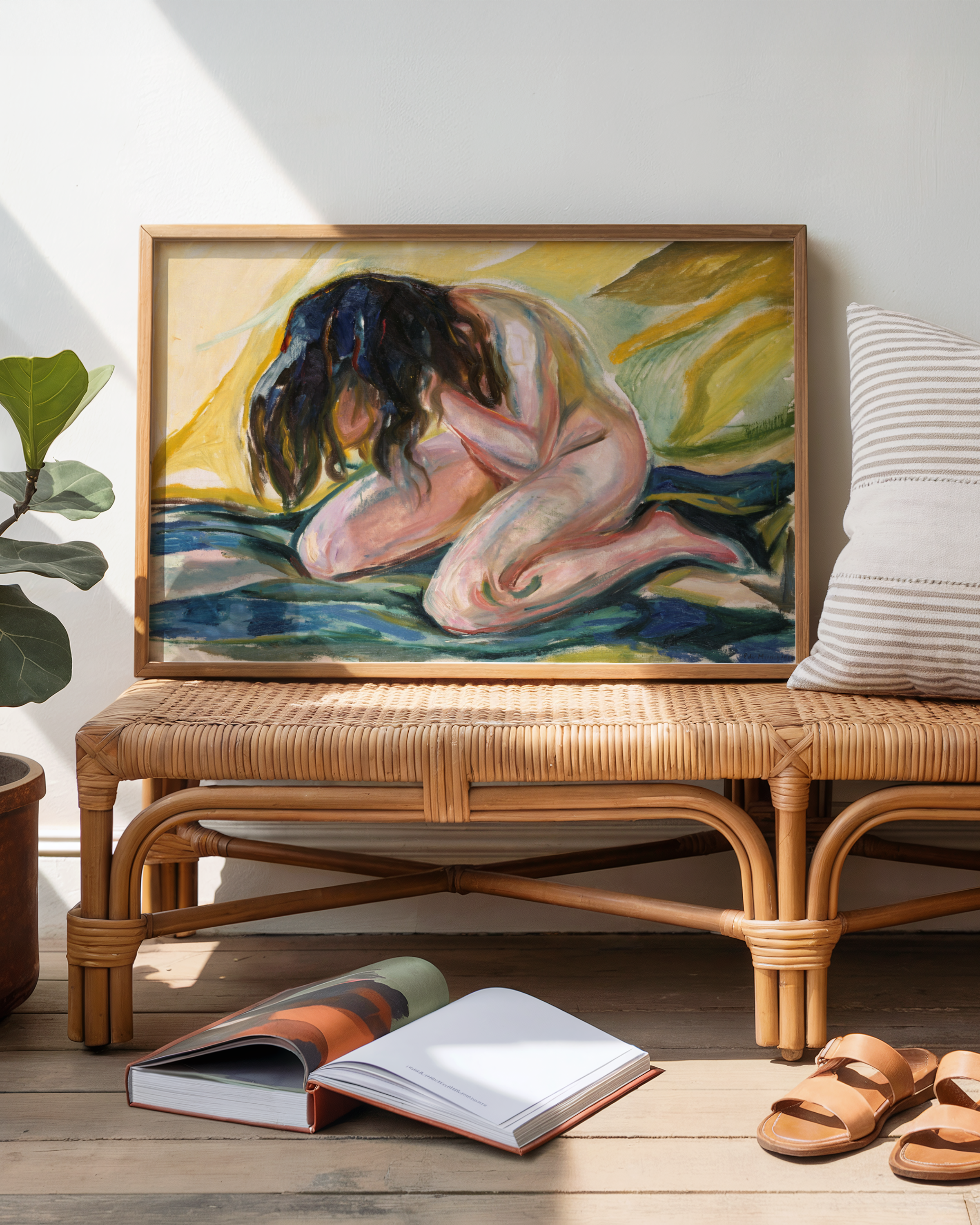 Edvard Munch - Gråtende naken kvinne