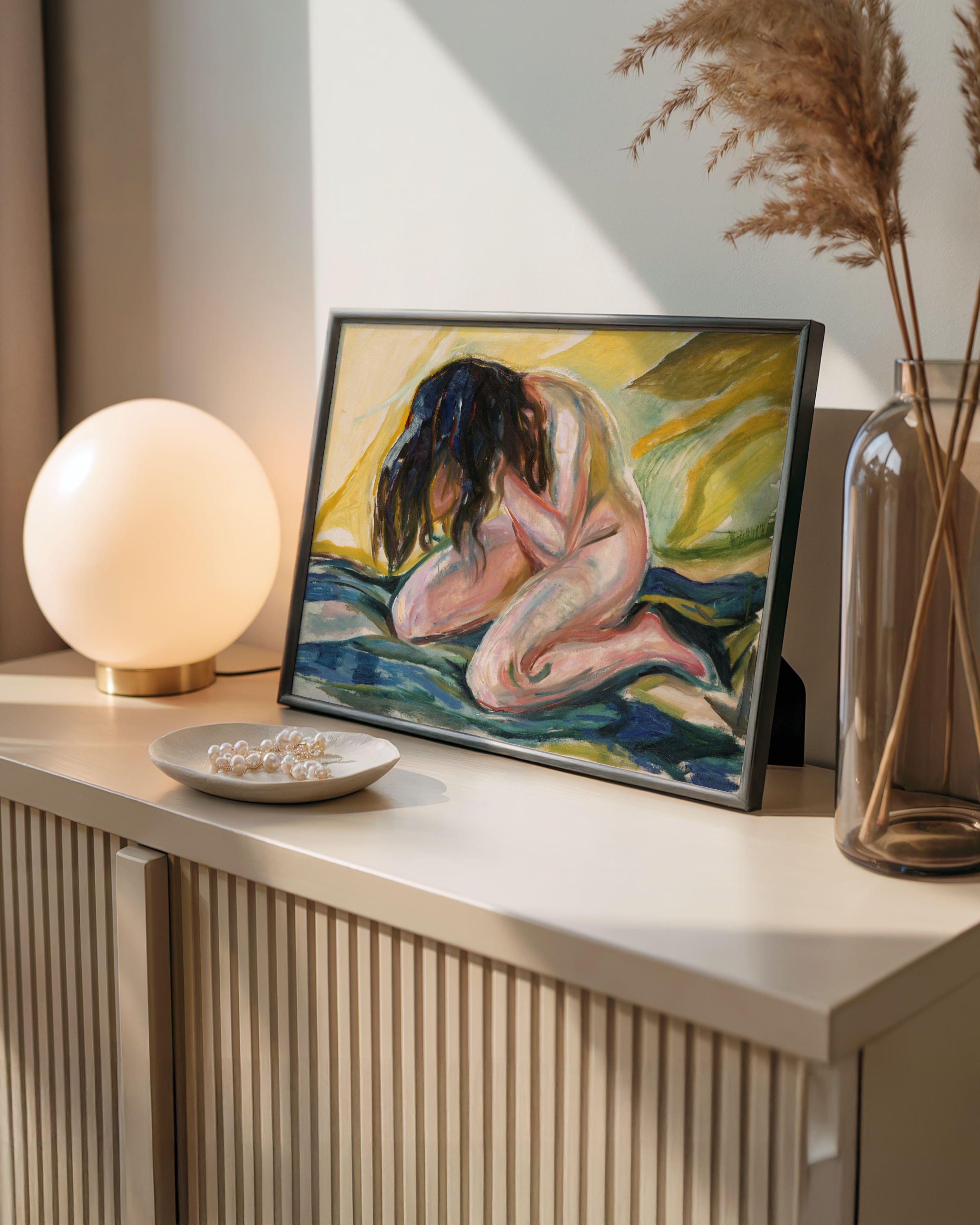 Edvard Munch - Gråtende naken kvinne