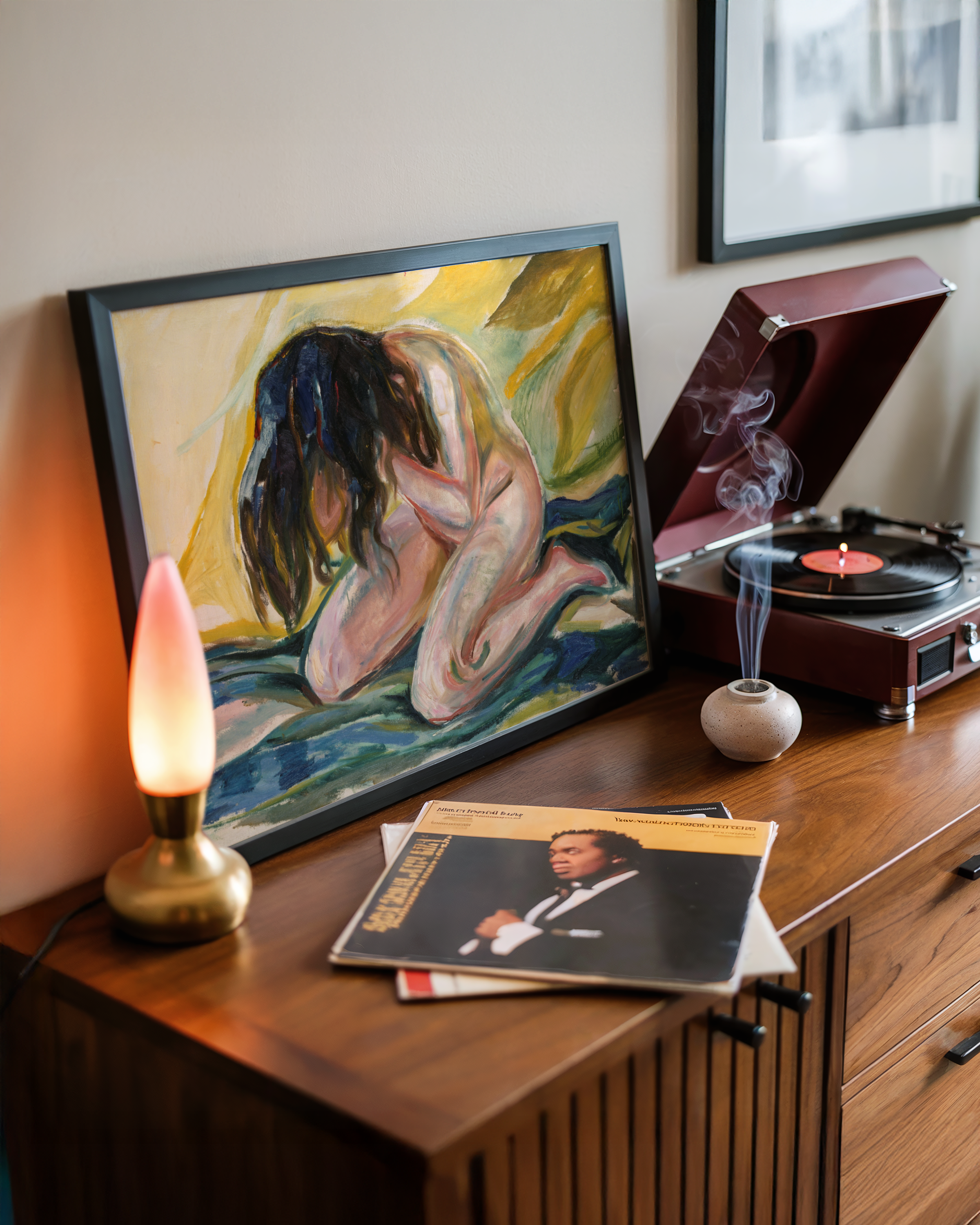 Edvard Munch - Gråtende naken kvinne
