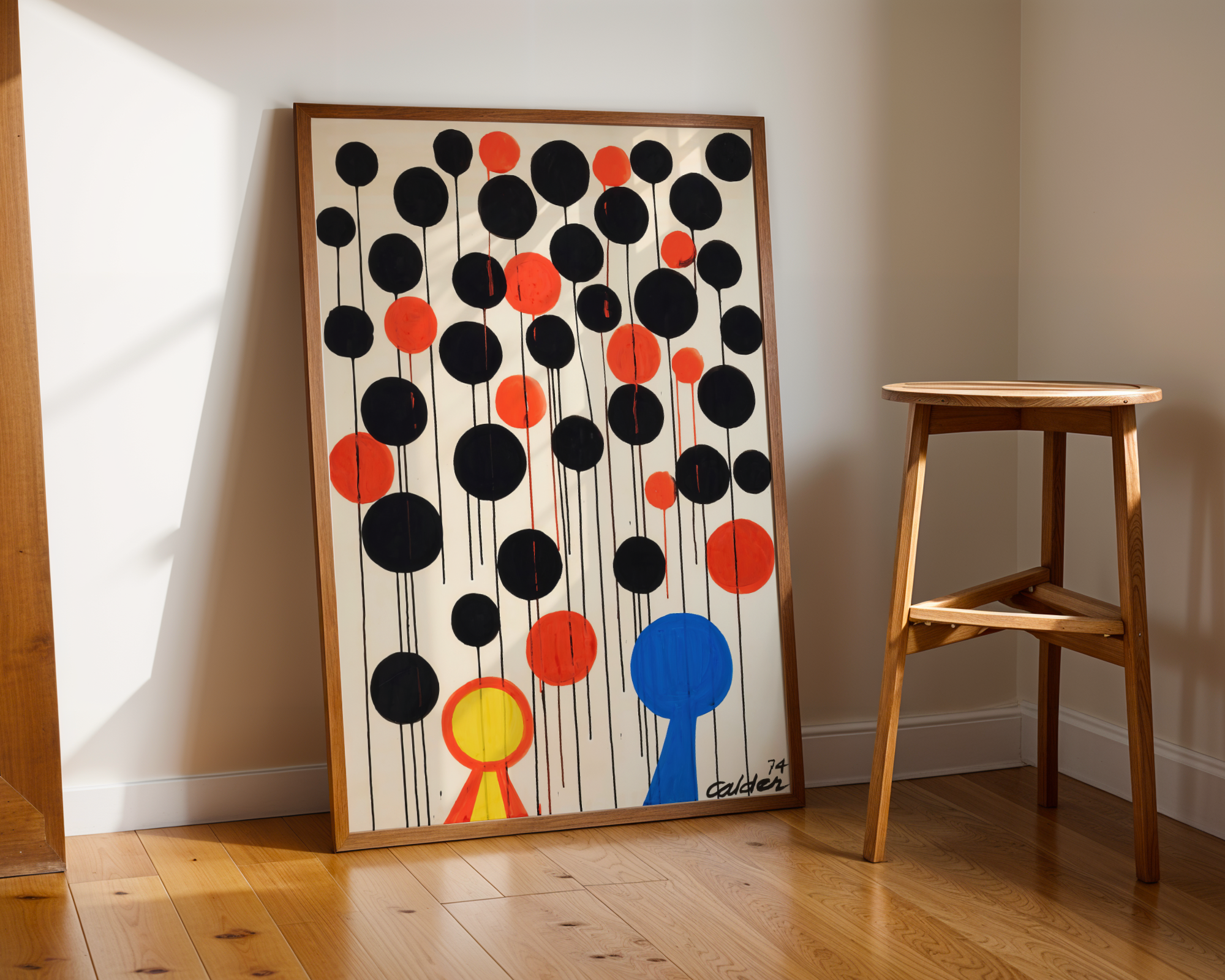 Alexander Calder - Red and Yellow among Blacks
