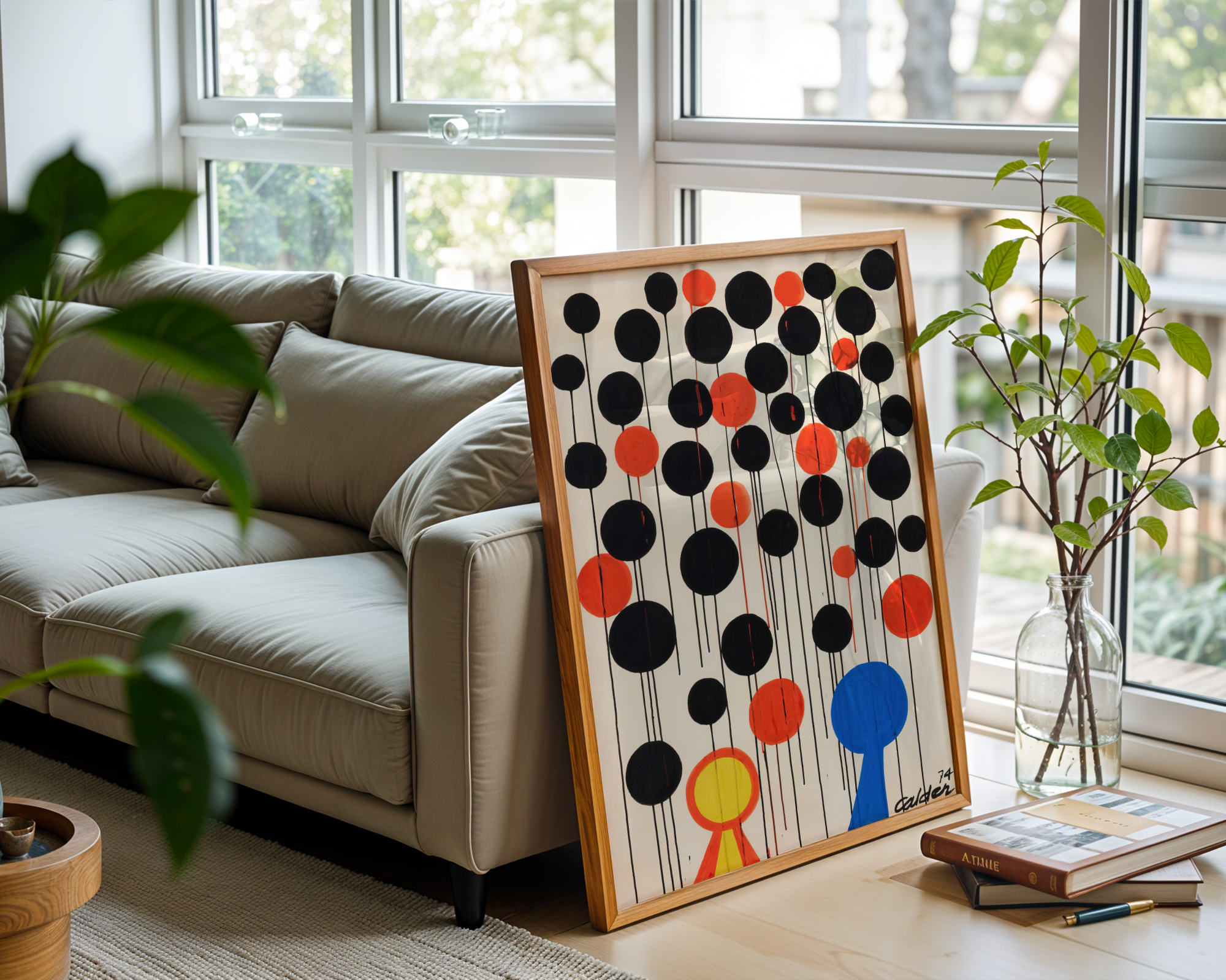 Alexander Calder - Red and Yellow among Blacks