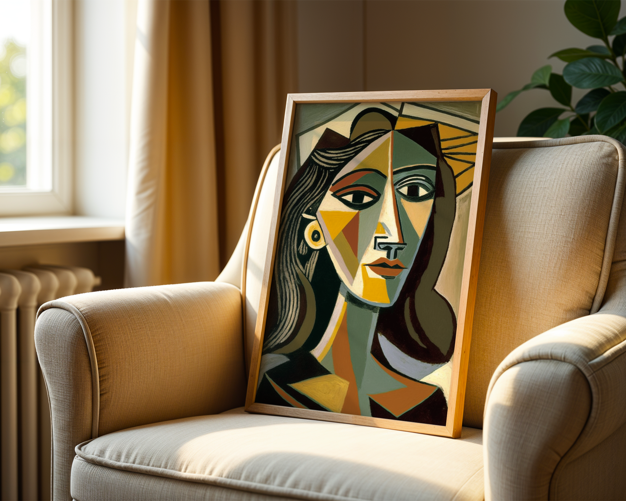Pablo Picasso - Femme Cubisme Elegance