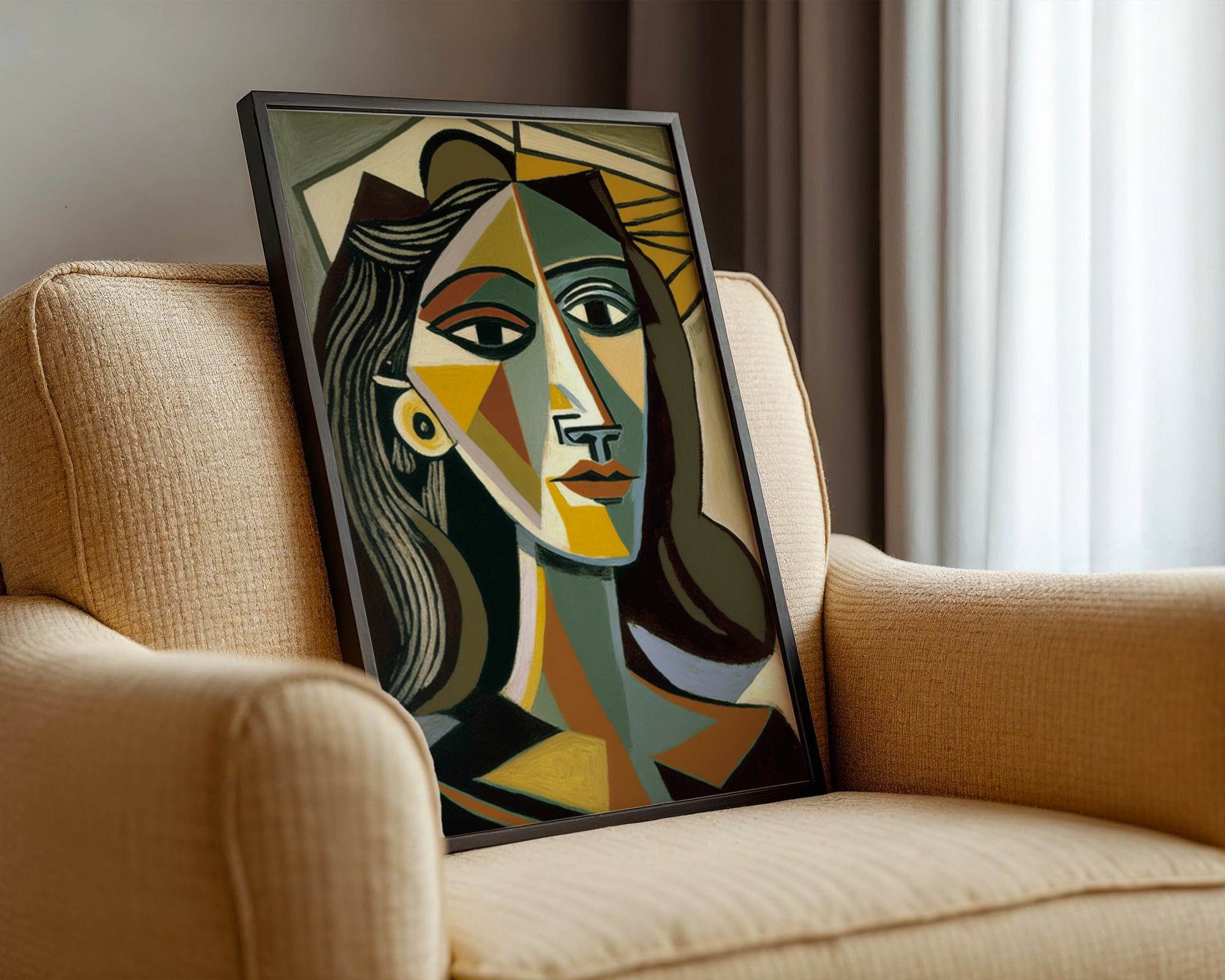Pablo Picasso - Femme Cubisme Elegance
