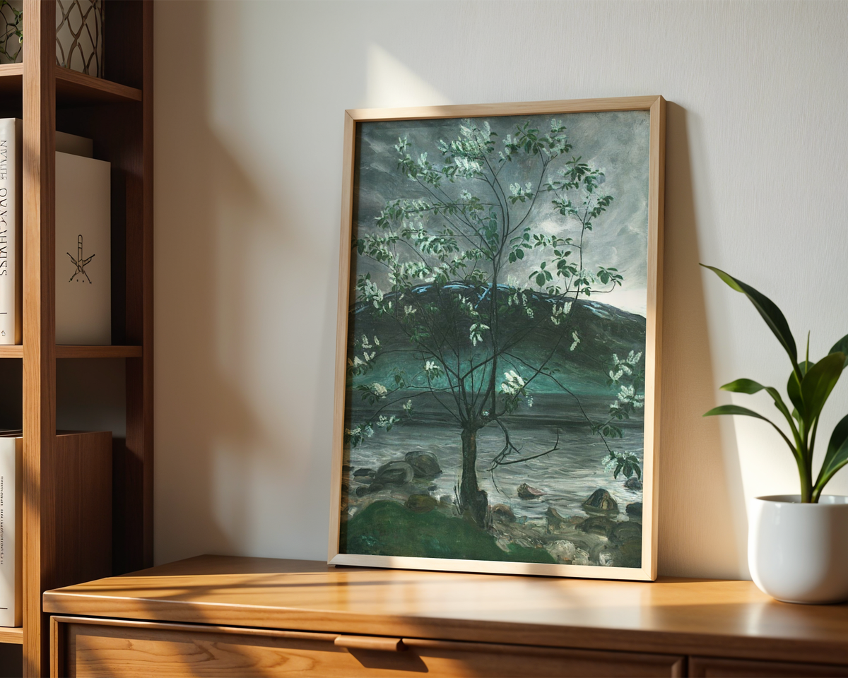 Nikolai Astrup - Kald vårnatt og hegg