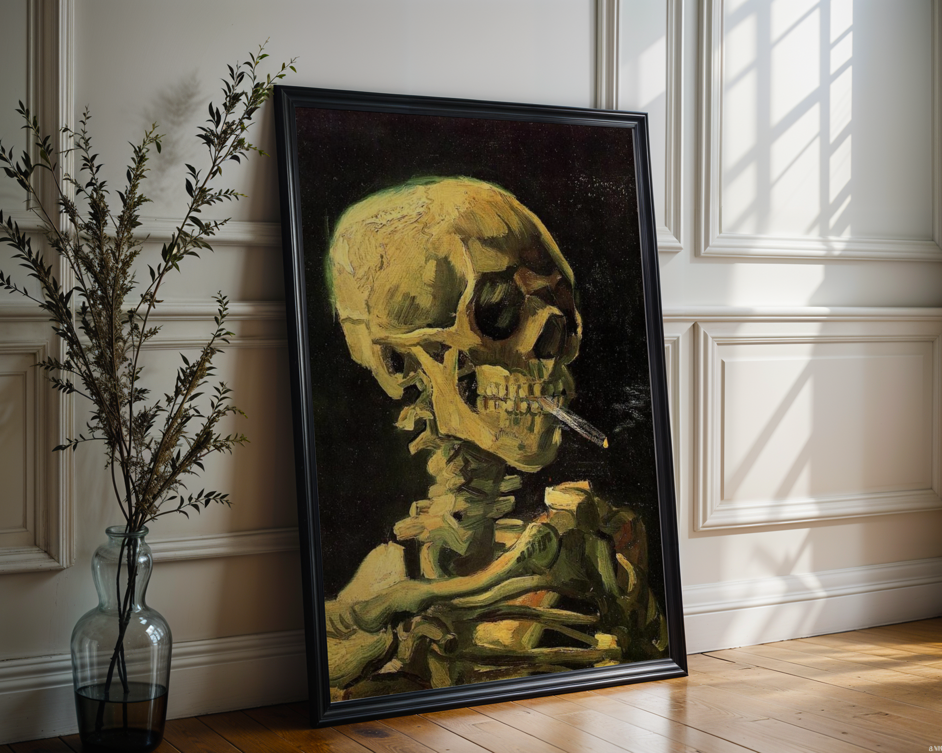 Vincent van Gogh - Skull of a Skeleton with Burning Cigarette (1886)