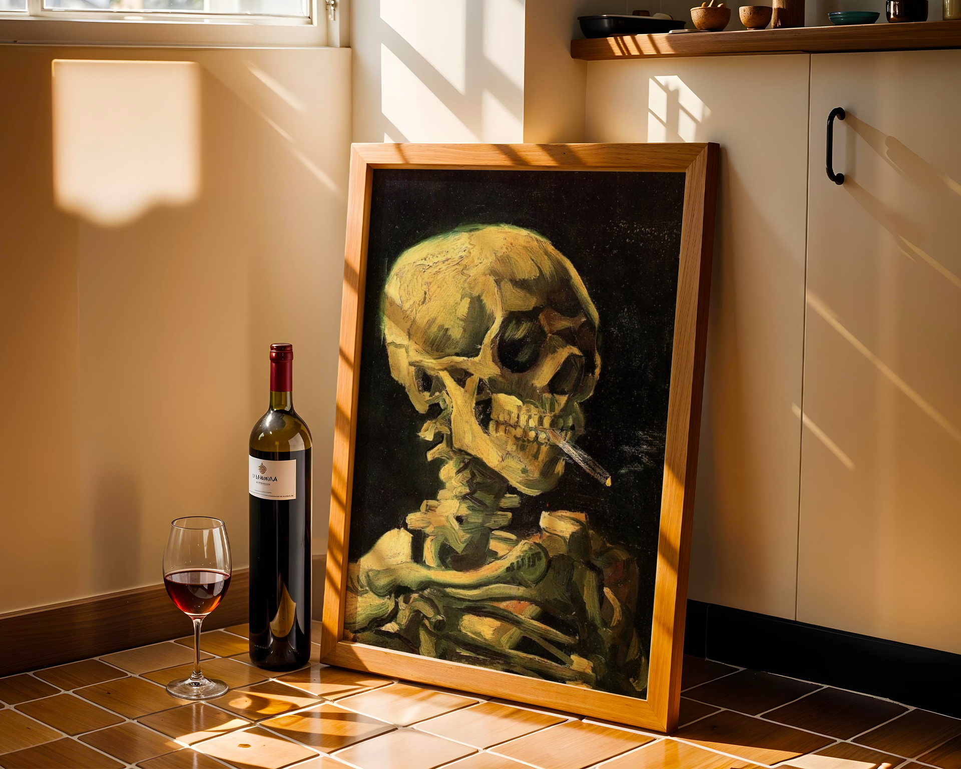 Vincent van Gogh - Skull of a Skeleton with Burning Cigarette (1886)