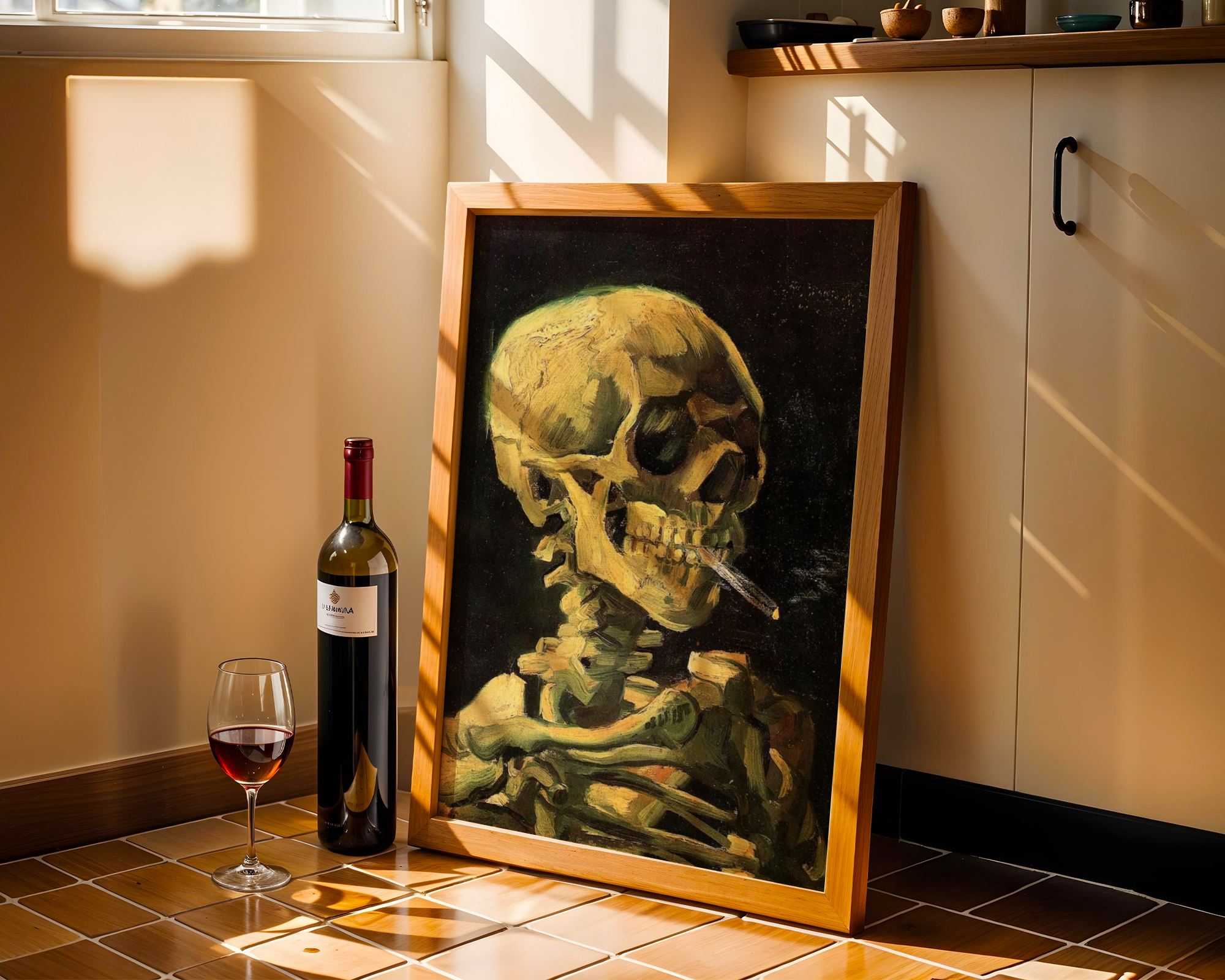 Vincent van Gogh - Skull of a Skeleton with Burning Cigarette (1886)