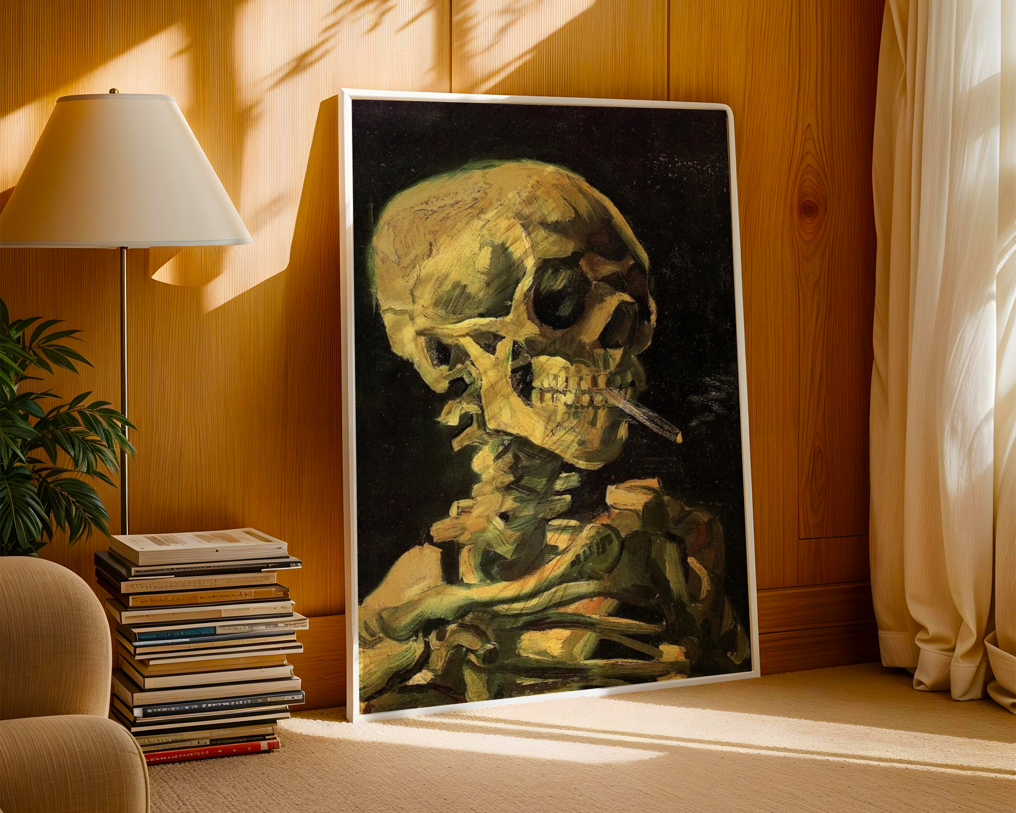 Vincent van Gogh - Skull of a Skeleton with Burning Cigarette (1886)