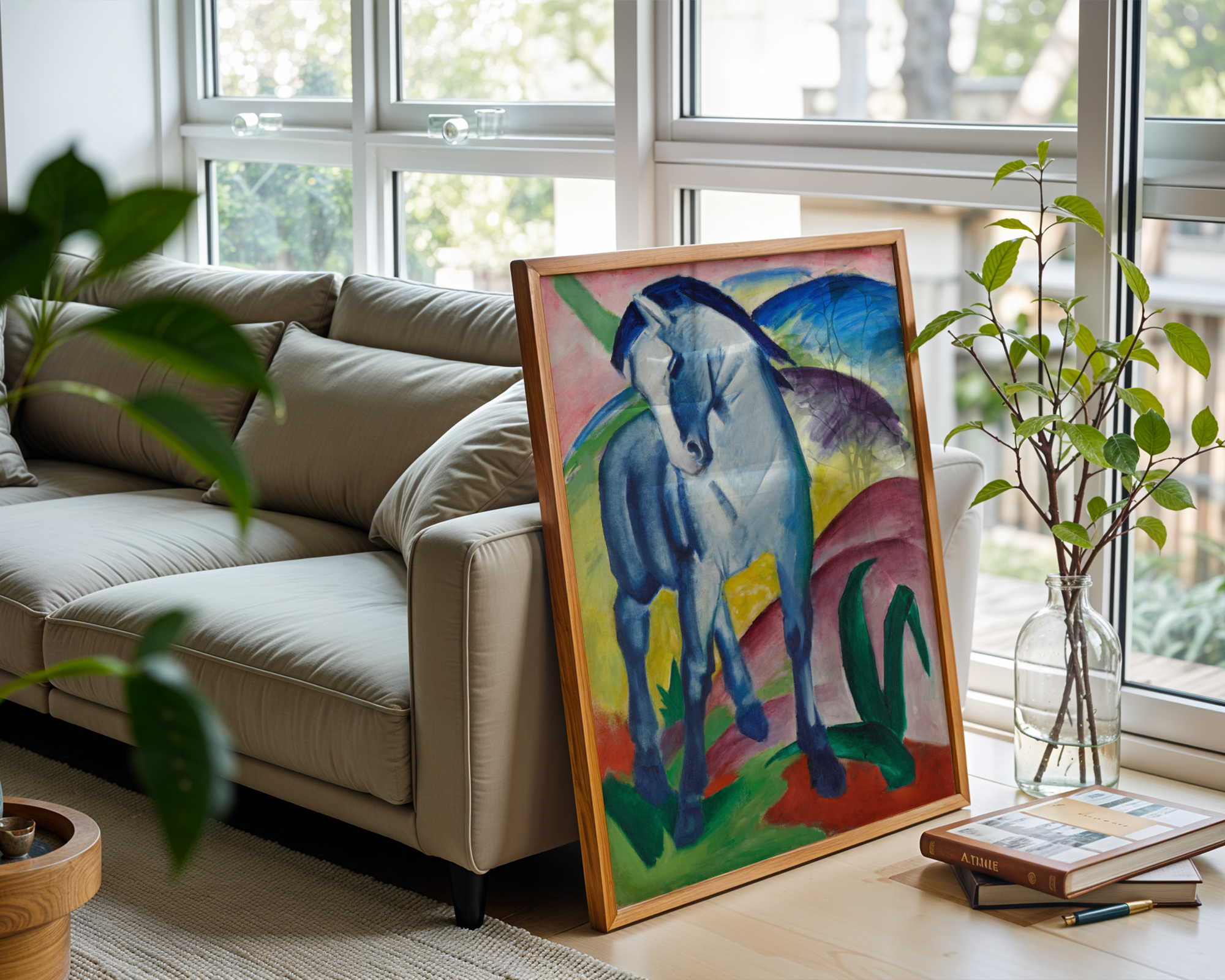 Franz Marc - Blaues Pferd I (Blå hest I)