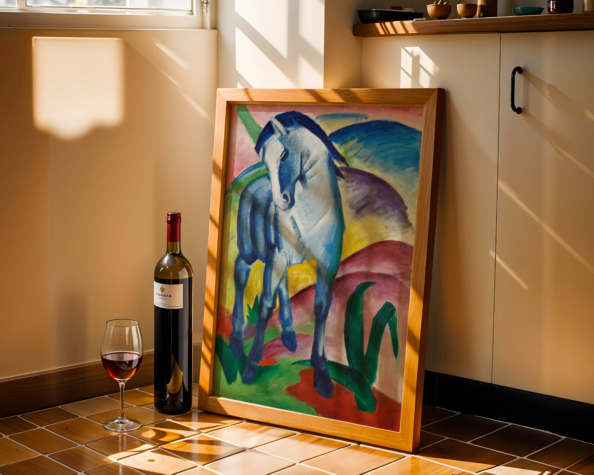 Franz Marc - Blaues Pferd I (Blå hest I)