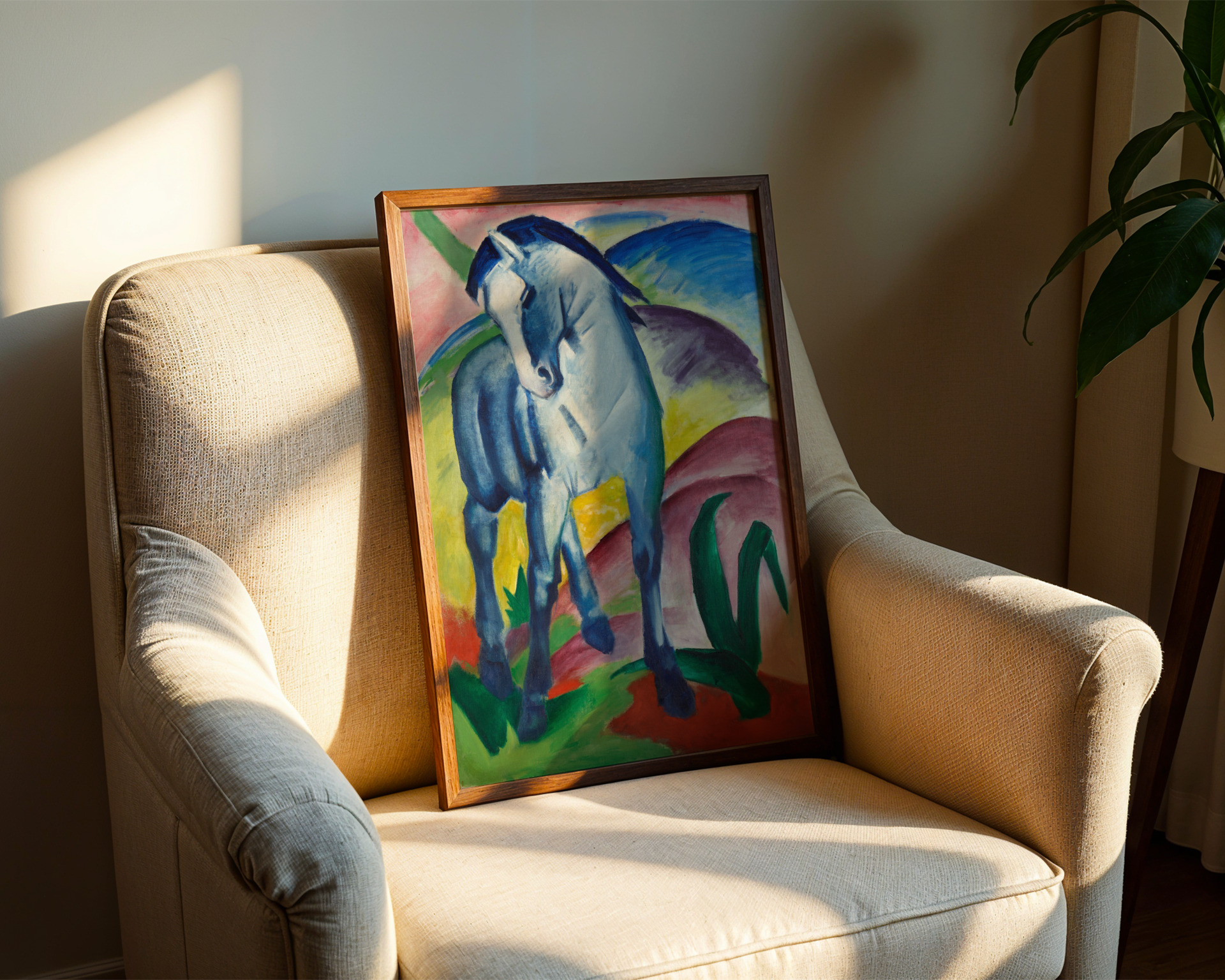 Franz Marc - Blaues Pferd I (Blå hest I)