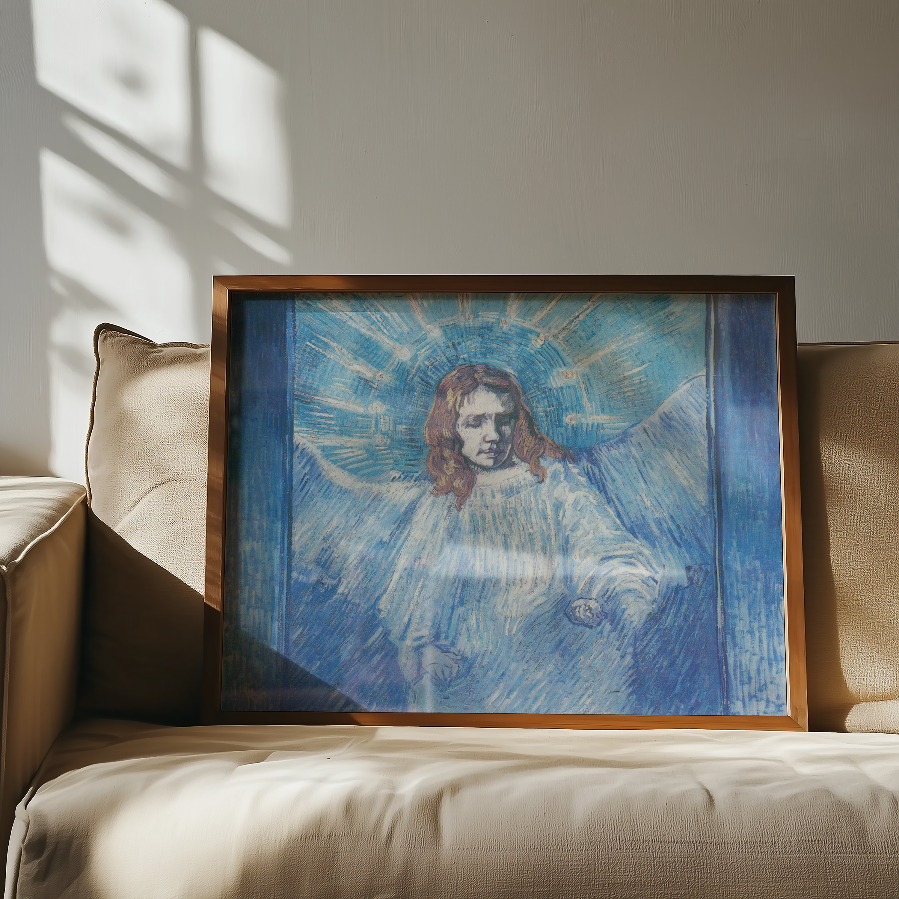 Vincent van Gogh - Halvfigur av en engel (etter Rembrandt)