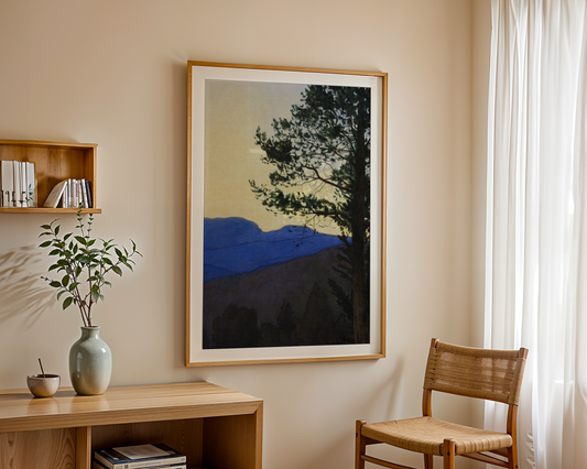 Harald Sohlberg - Vinternatt i Rondane