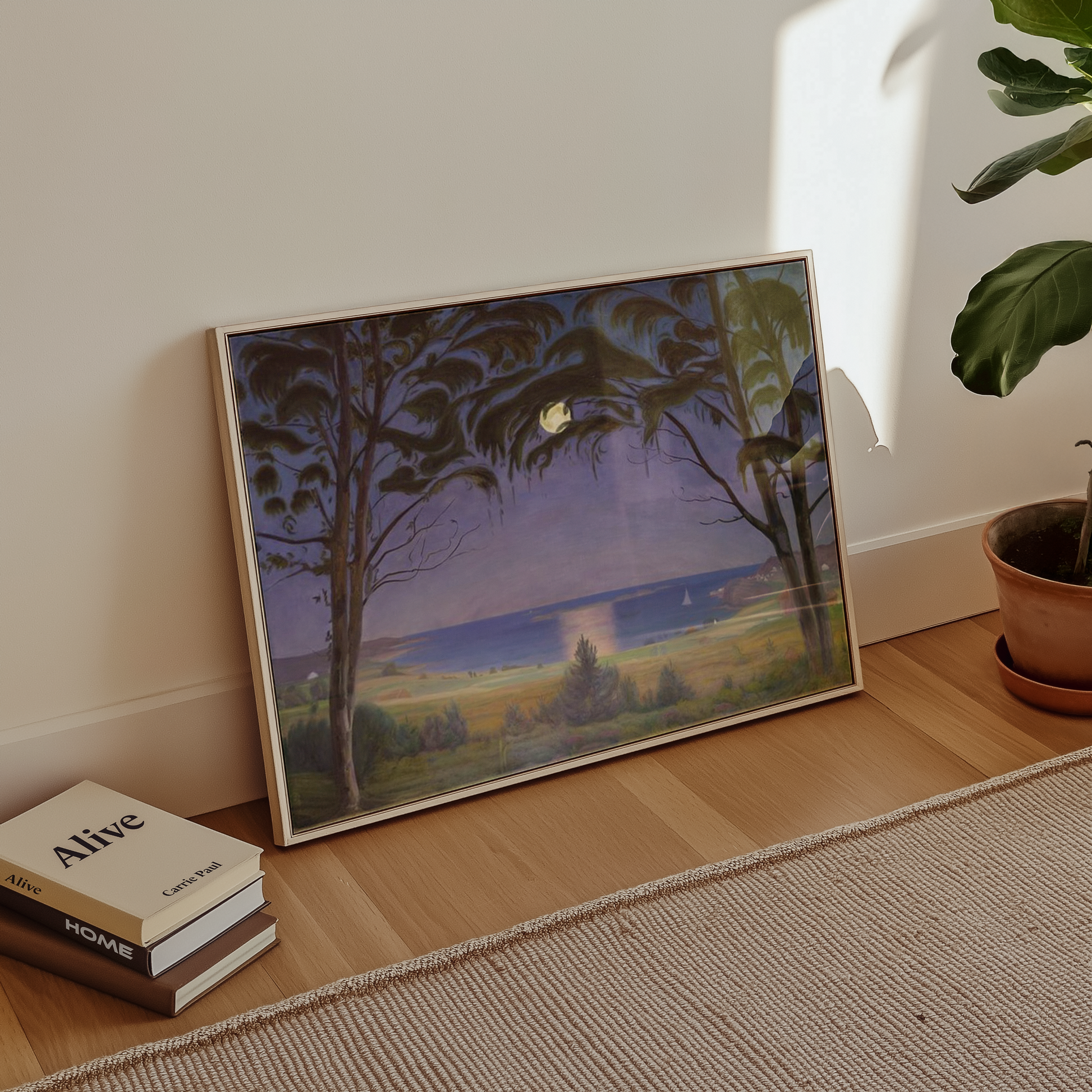 Harald Sohlberg - Måneskinn (1922)