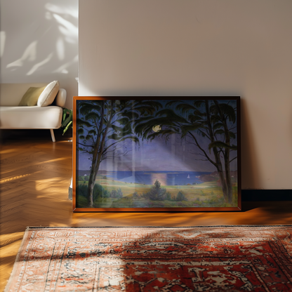 Harald Sohlberg - Måneskinn (1922)