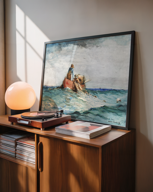 Winslow Homer - Hauling in the Nets (1887)