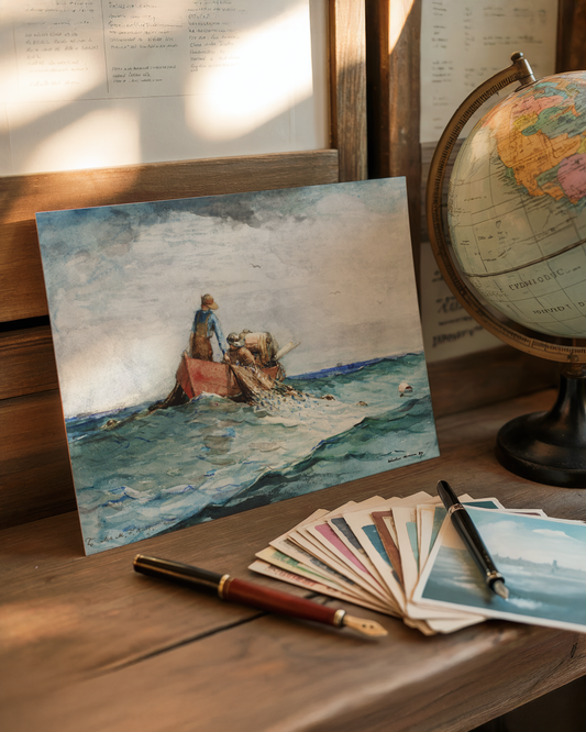 Winslow Homer - Hauling in the Nets (1887)