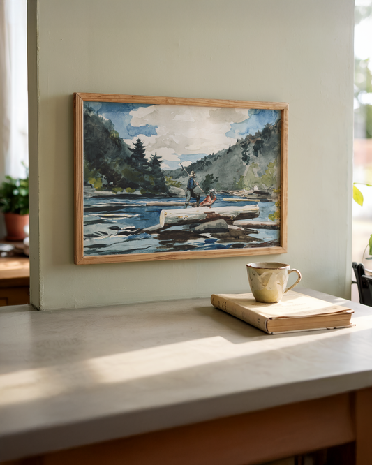 Winslow Homer - Hudson River Logging