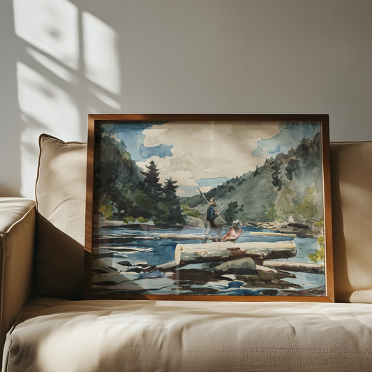 Winslow Homer - Hudson River Logging