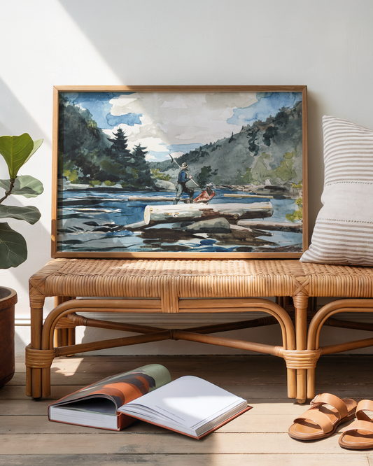 Winslow Homer - Hudson River Logging