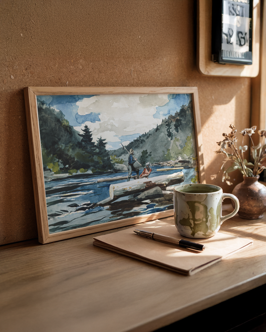 Winslow Homer - Hudson River Logging