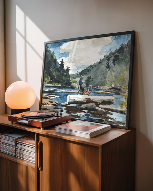 Winslow Homer - Hudson River Logging