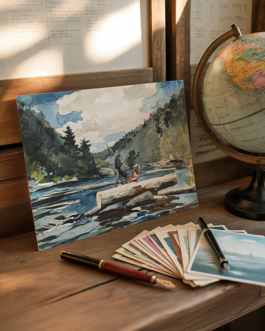 Winslow Homer - Hudson River Logging