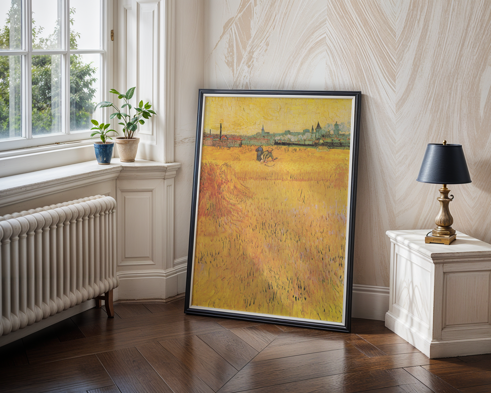 Vincent van Gogh - Arles: Utsikt fra hveteåkeren (1888)