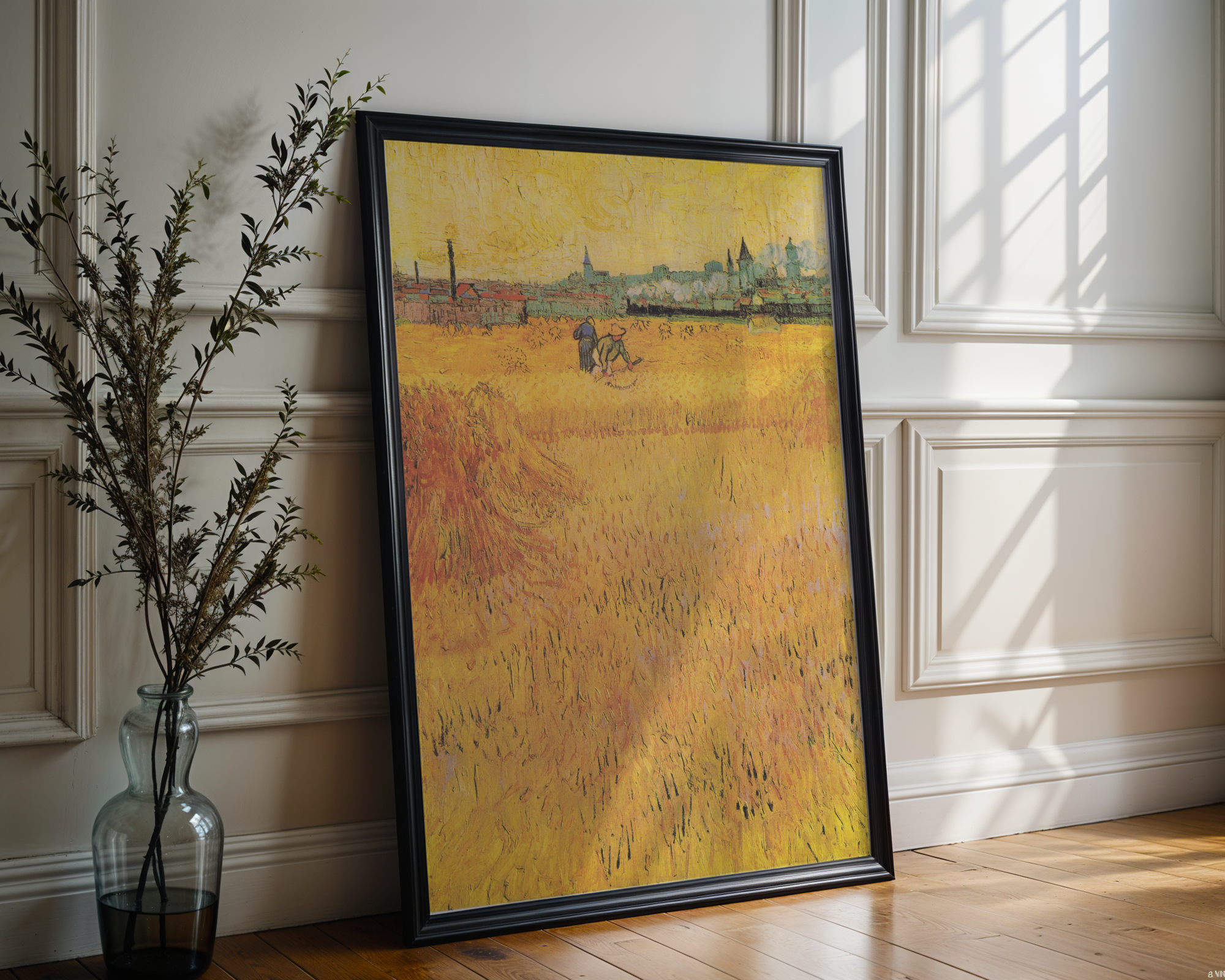Vincent van Gogh - Arles: Utsikt fra hveteåkeren (1888)