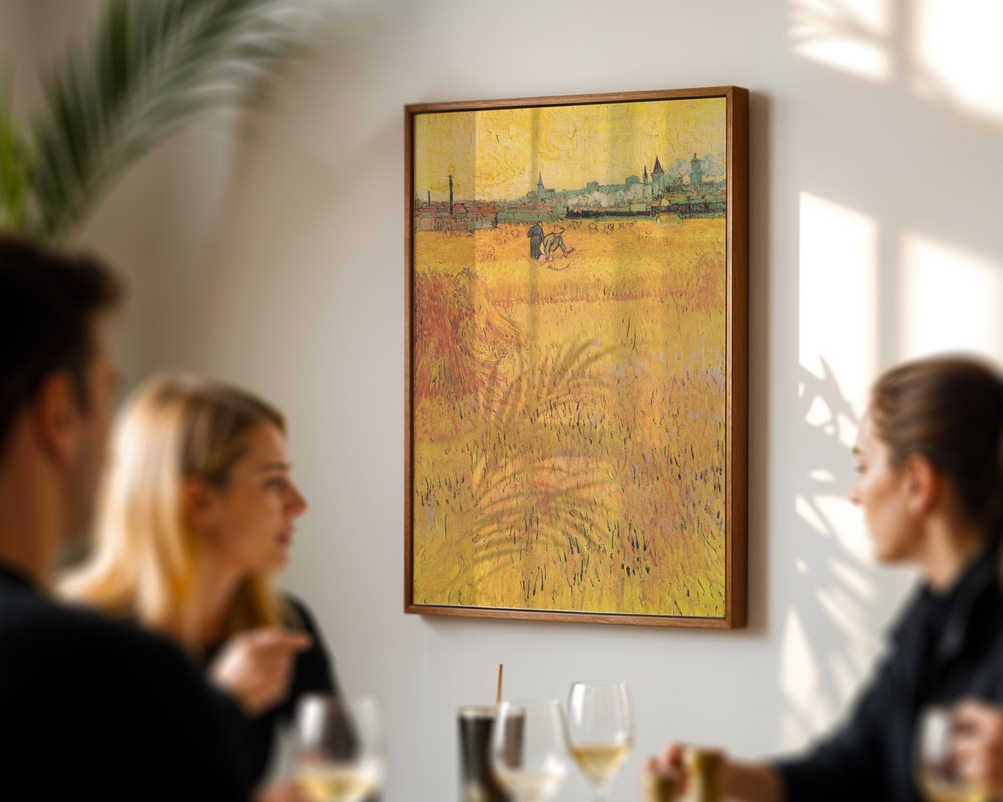 Vincent van Gogh - Arles: Utsikt fra hveteåkeren (1888)