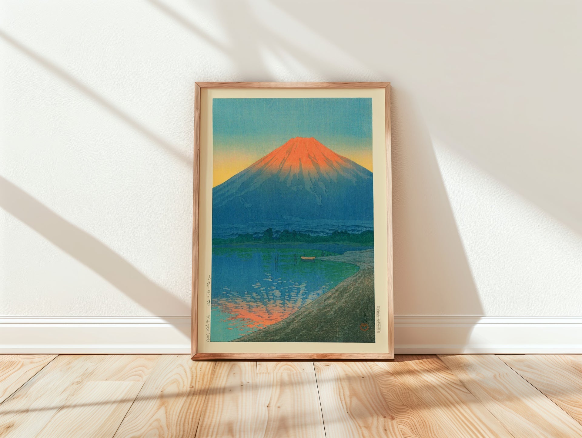 Hasui Kawase - Lake Yamanaka and Mount Fuji