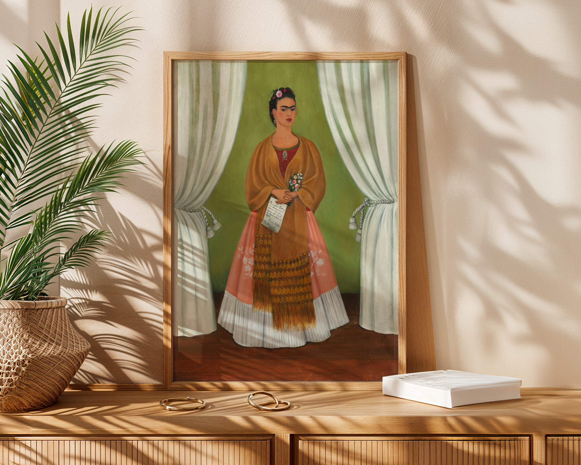 Frida Kahlo - Selvportrett dedikert til Leon Trotskij (1937)