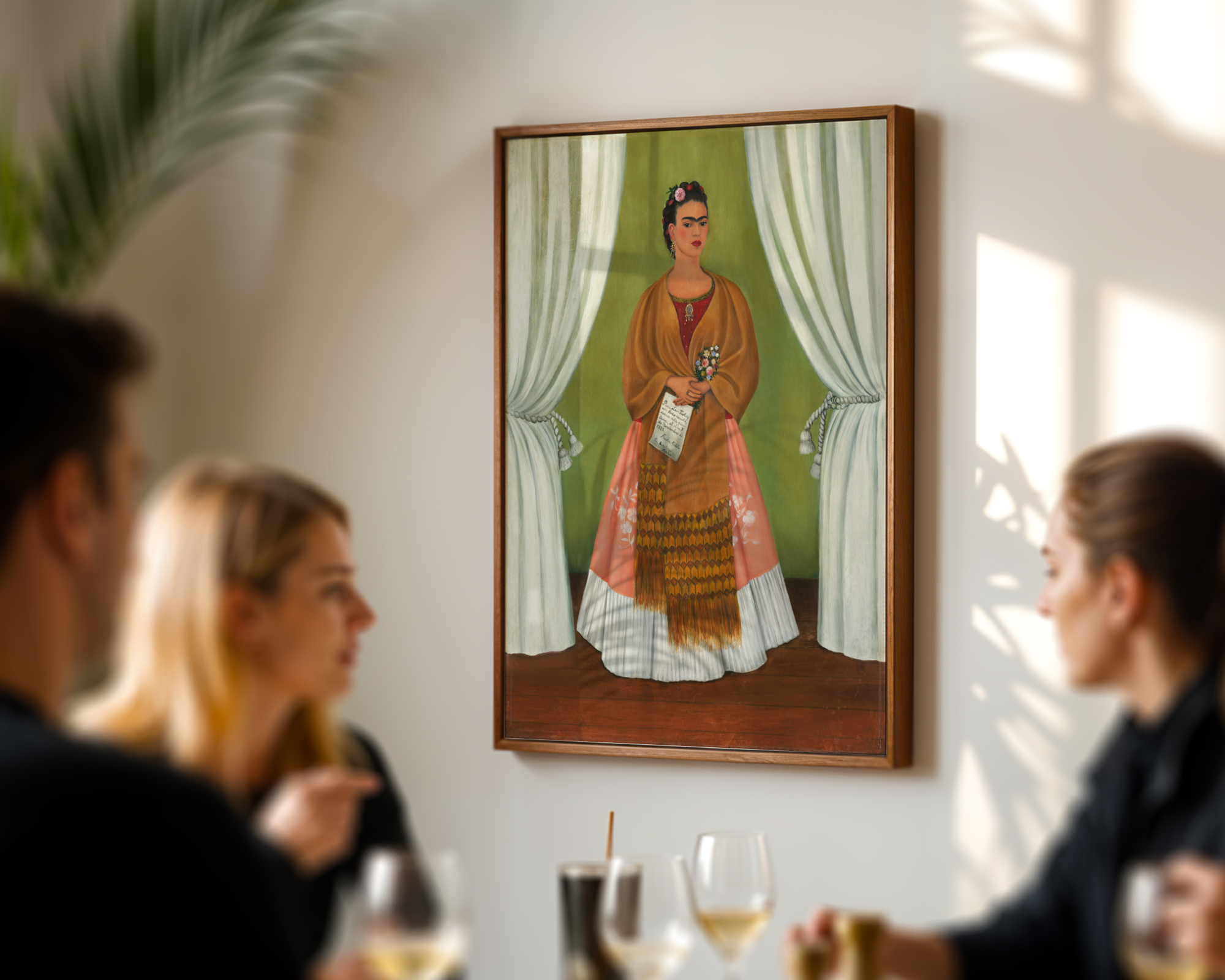 Frida Kahlo - Selvportrett dedikert til Leon Trotskij (1937)