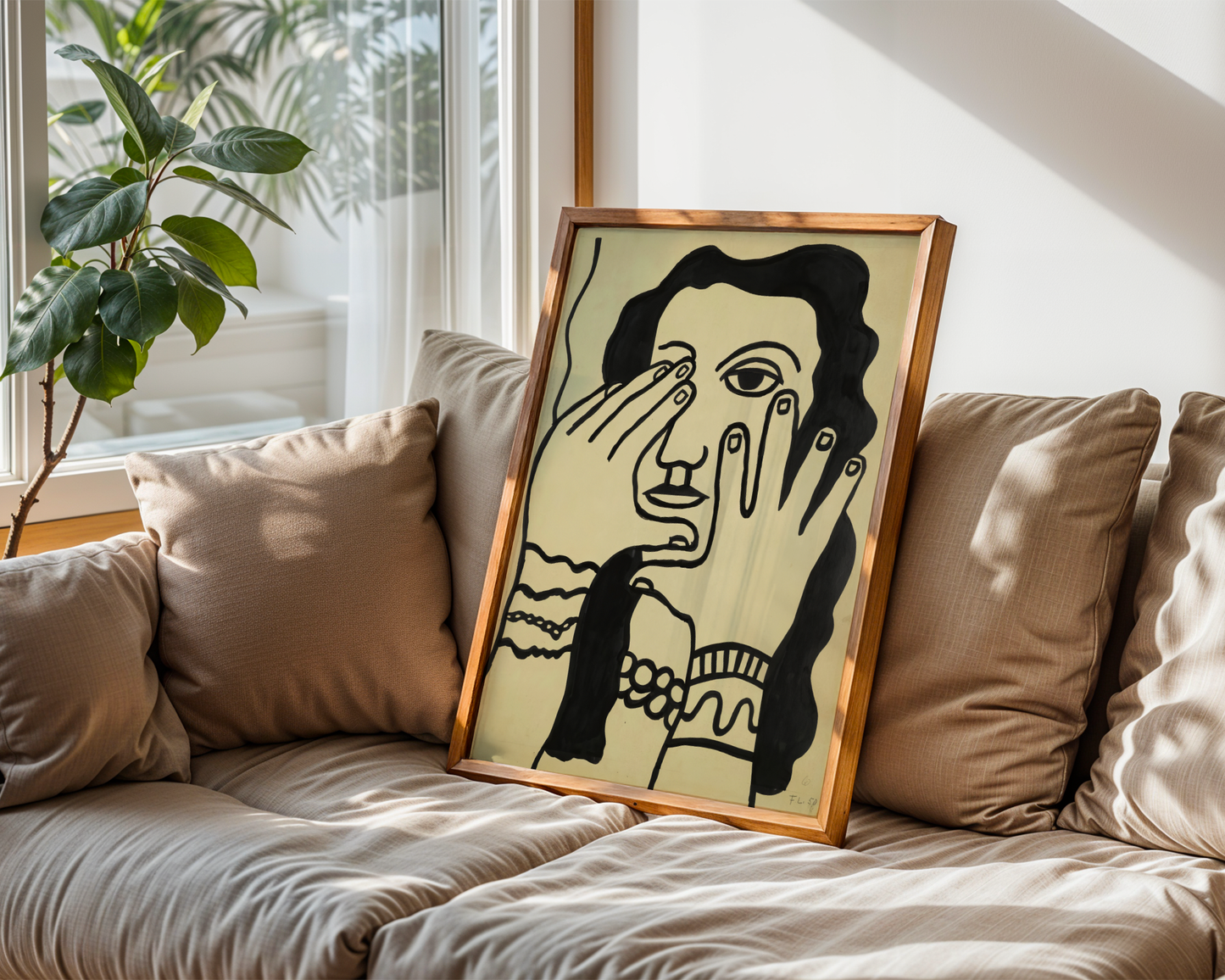 Fernand Léger - Visage aux mains