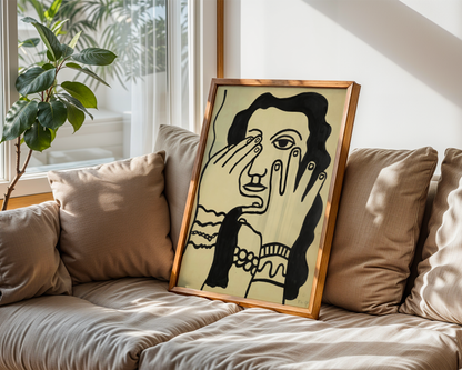 Fernand Léger - Visage aux mains