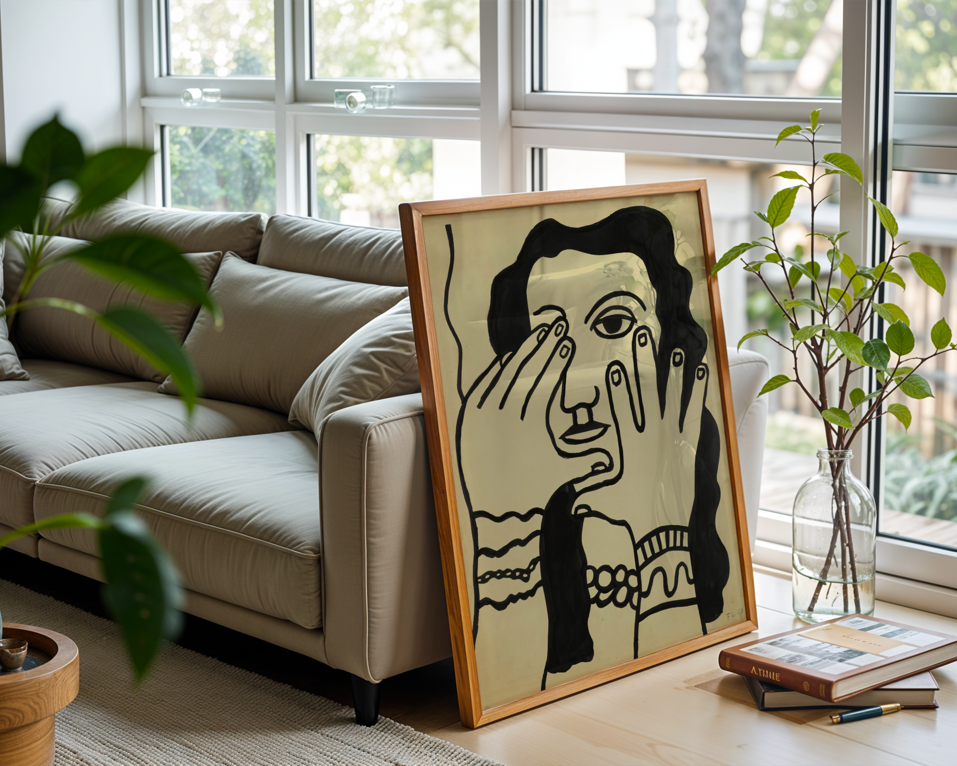 Fernand Léger - Visage aux mains