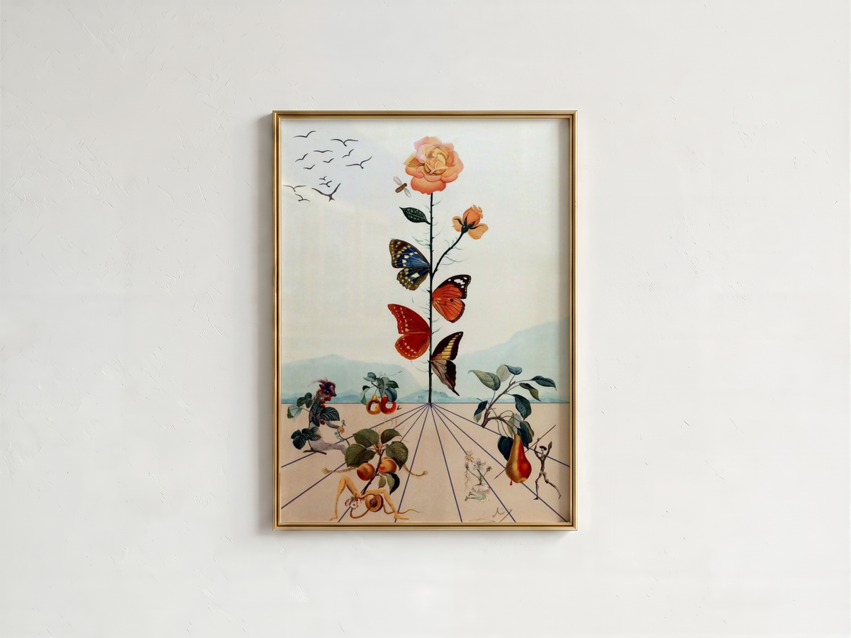 Salvador Dali - The Butterfly Rose