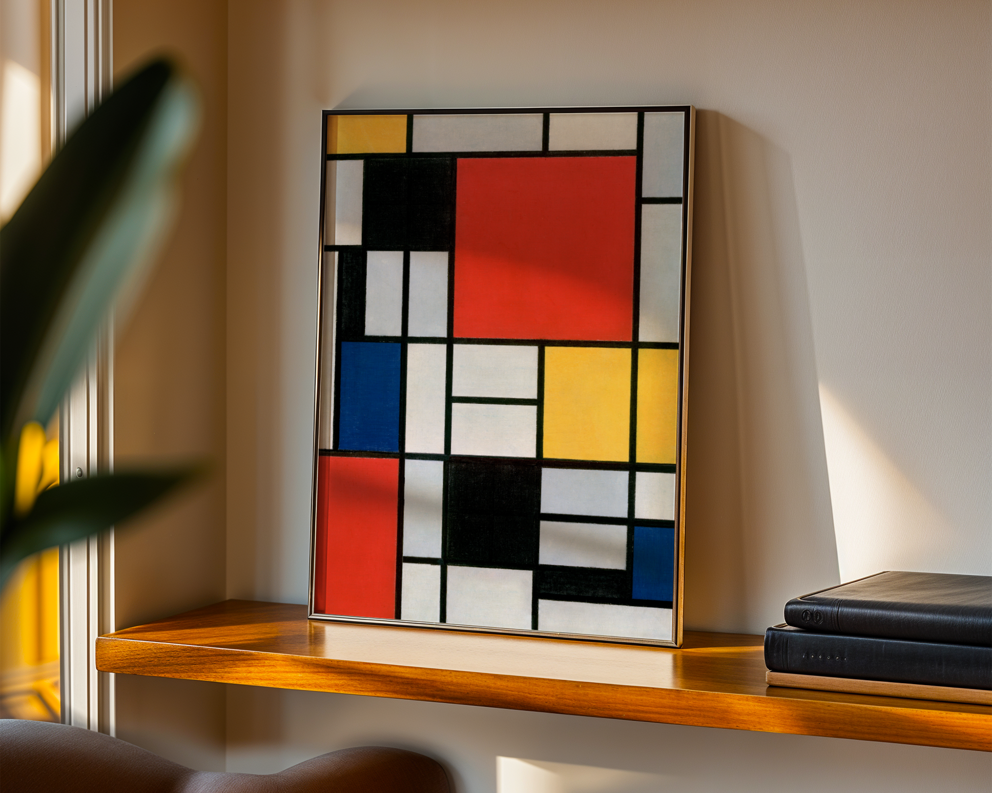 Piet Mondrian - Komposisjon med rødt, blått og gult (1930)