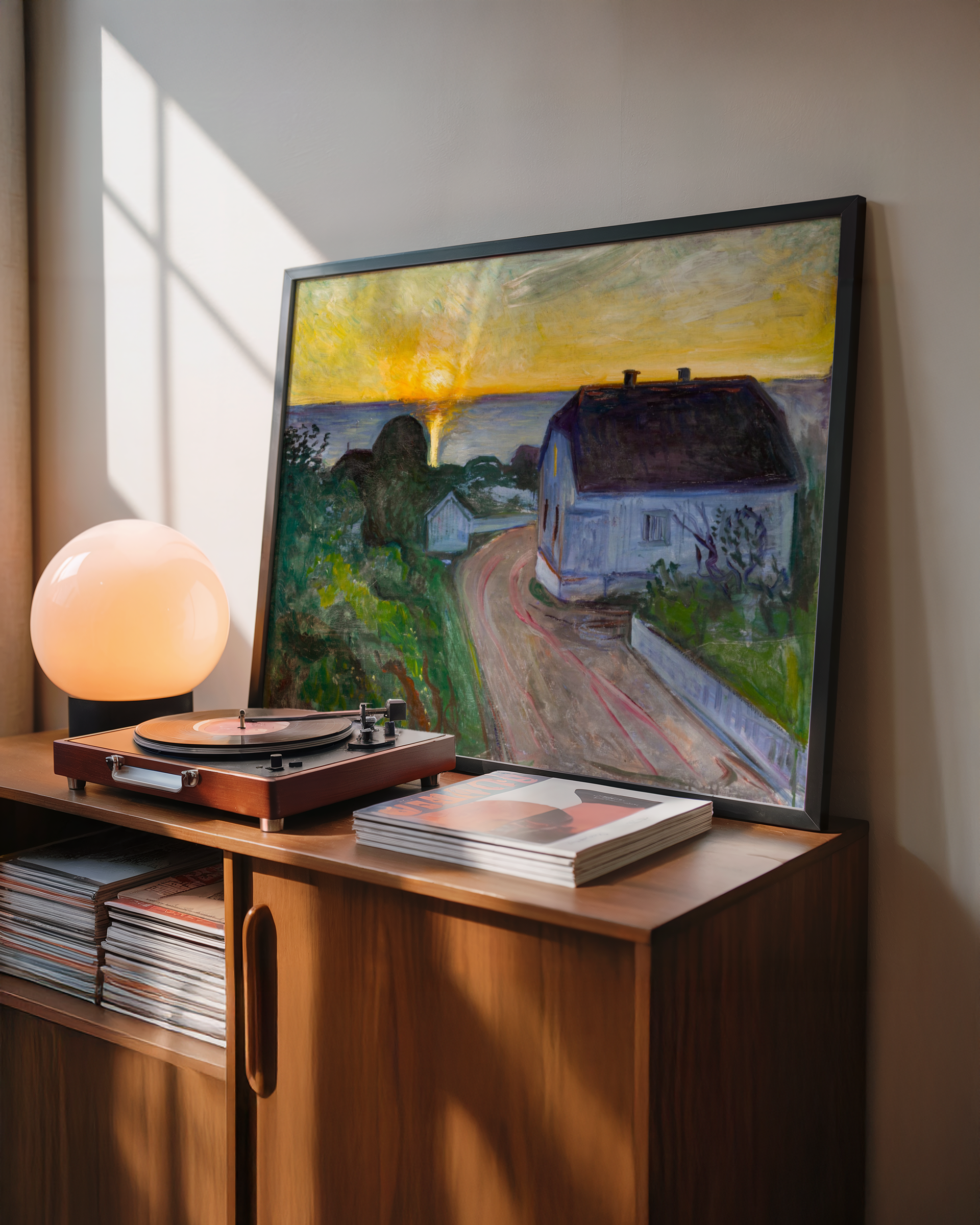 Edvard Munch - Soloppgang i Åsgårdstrand