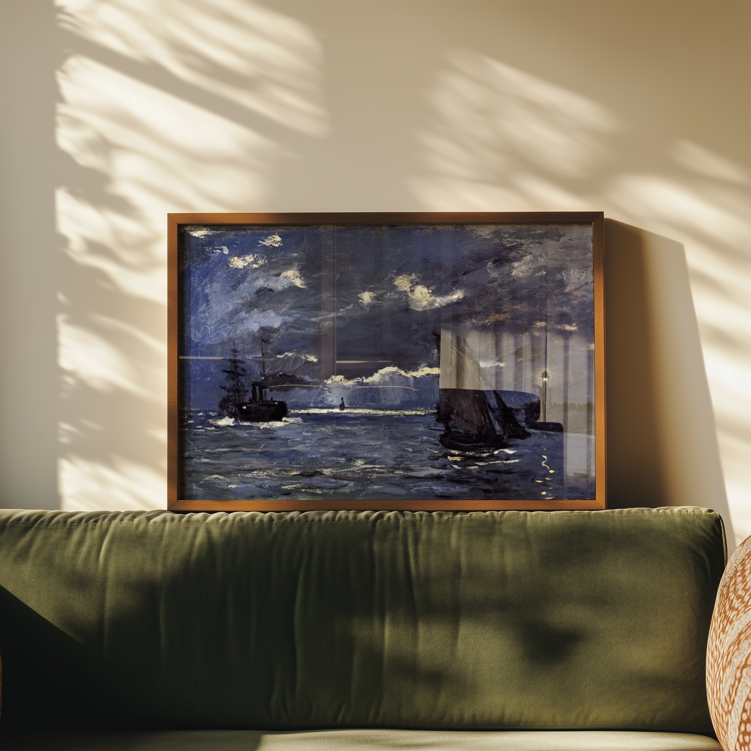 Claude Monet - A Seascape, Shipping by Moonlight